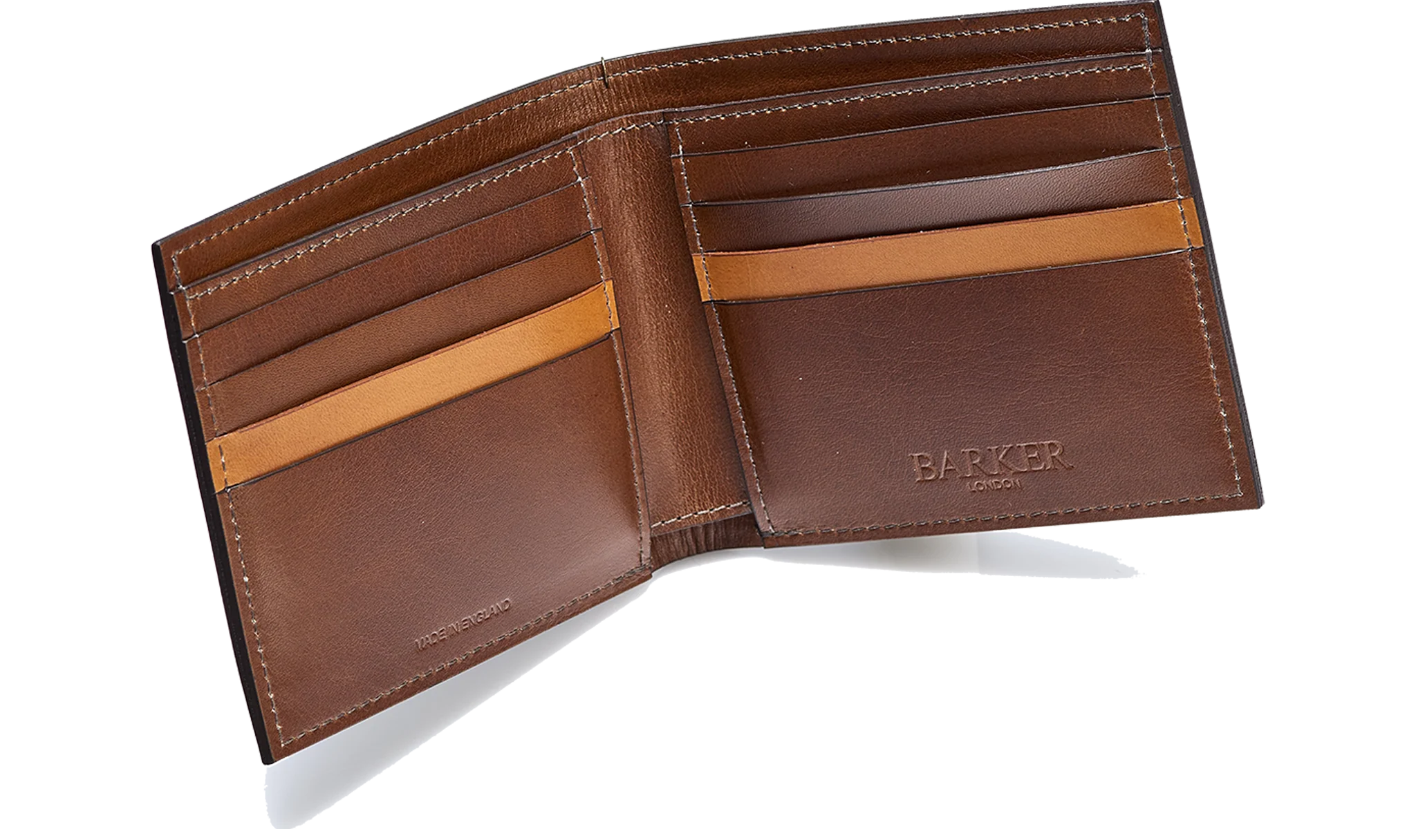 Bifold Wallet One Stripe - Dark Walnut Calf - Image 2