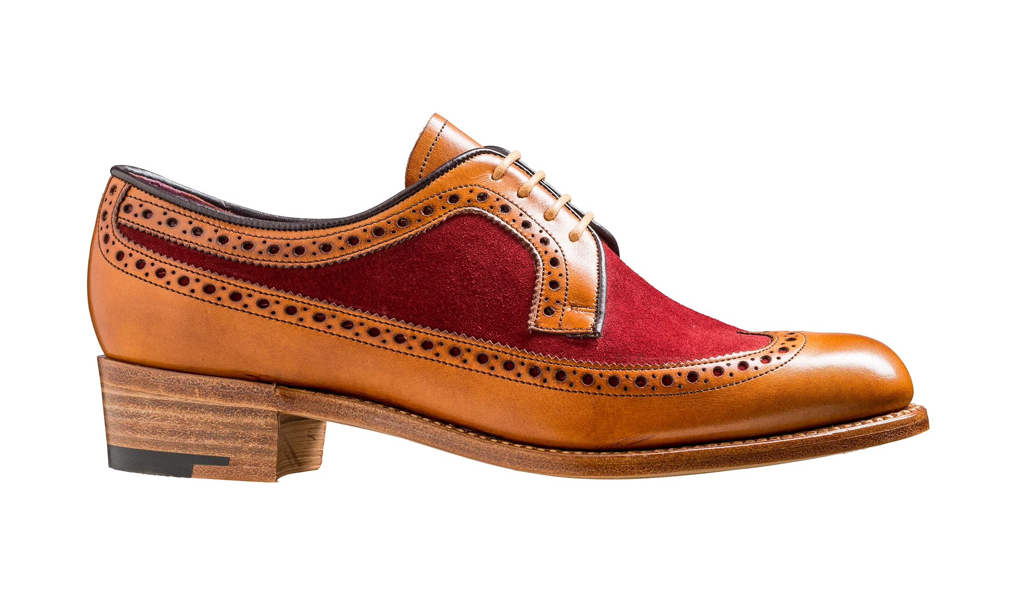 Abbey - Cedar Calf / Burgundy Suede - Image 2