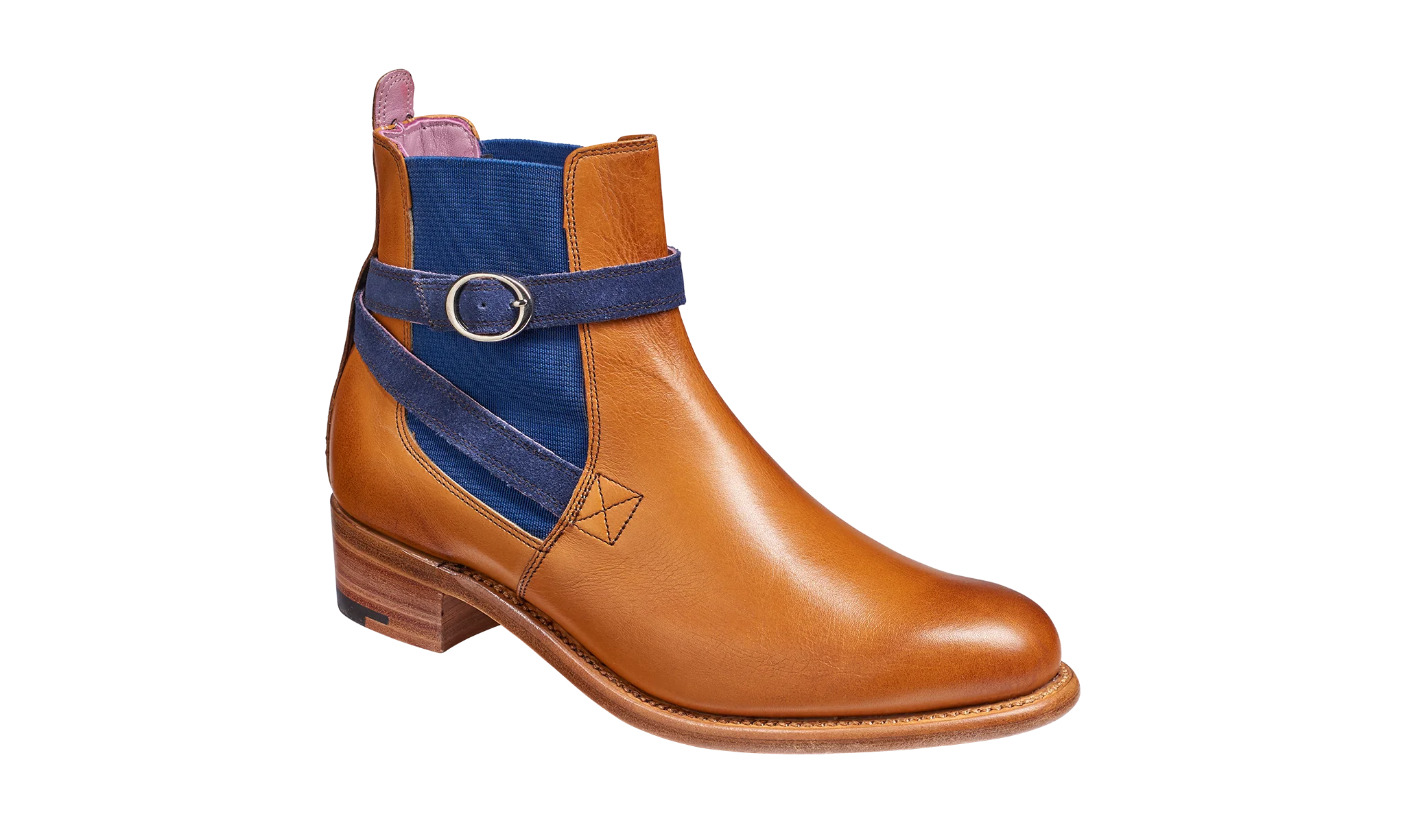 Alexandra - Cedar Calf / Blue Strap