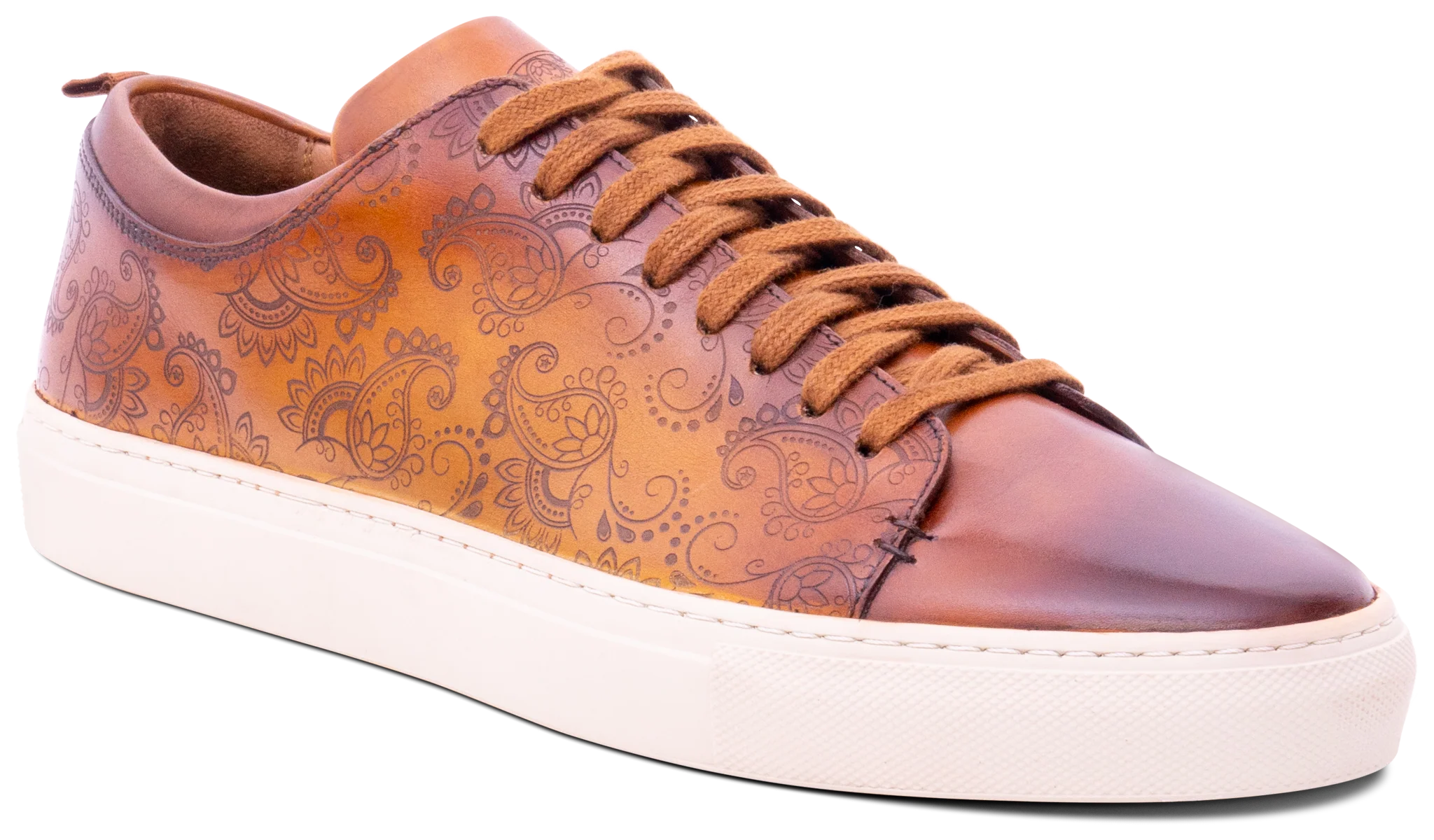 Paisely - Cedar Hand Painted