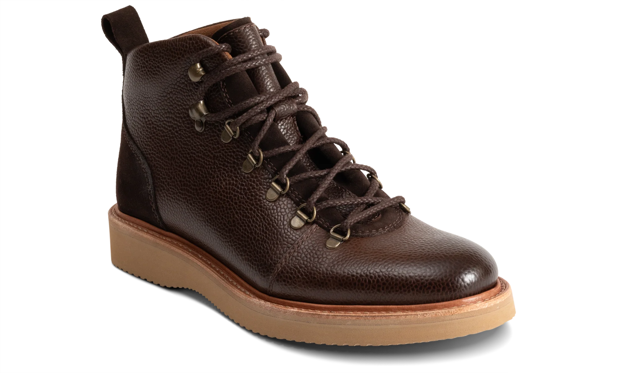 Frank - Choc Grain Choc Suede