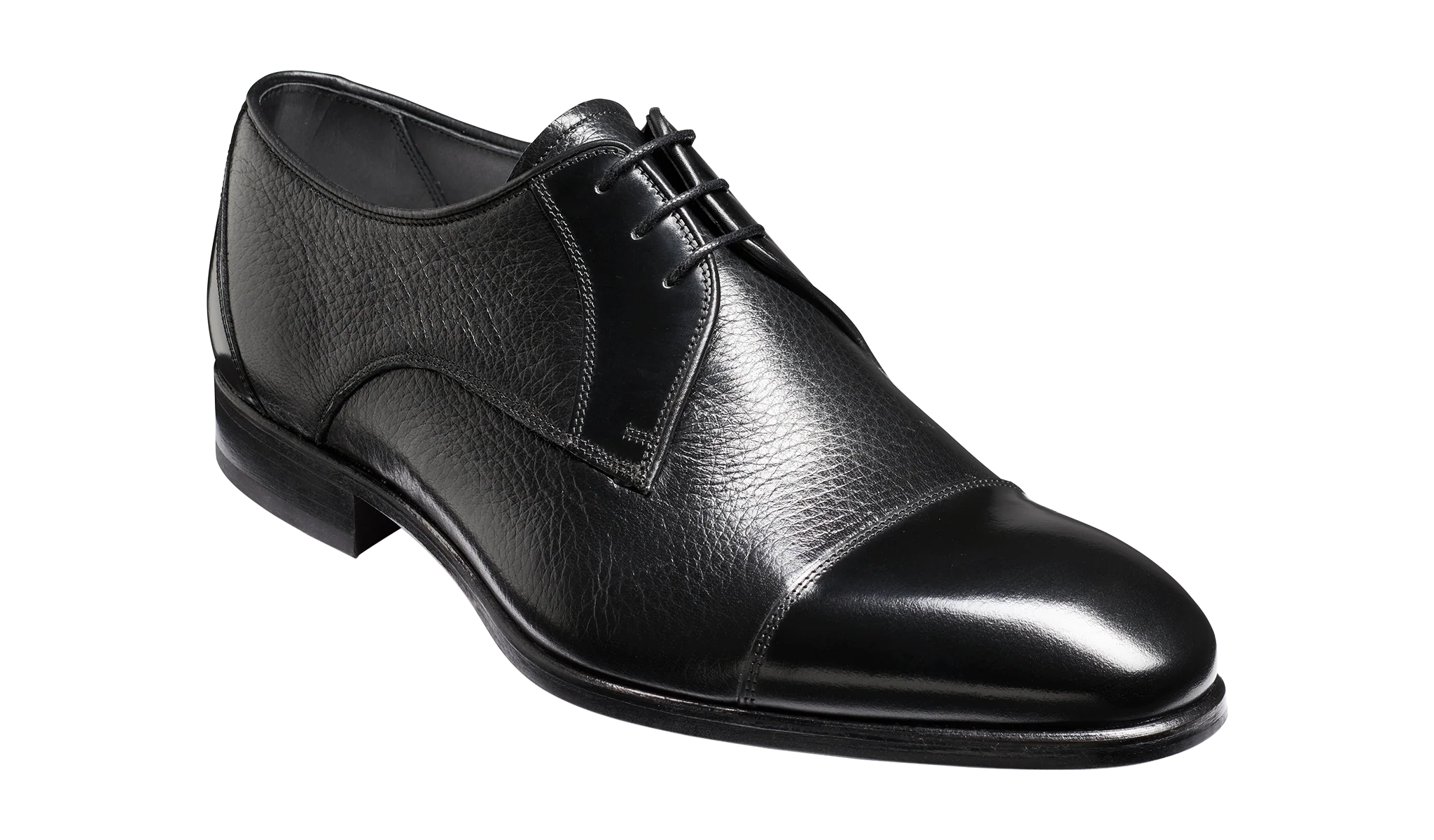 Fred - Black Deerskin / Black Hi-Shine