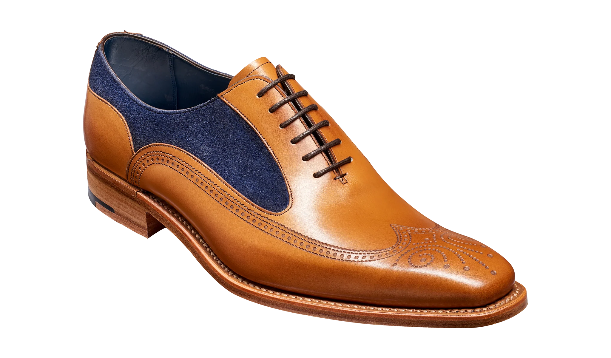 Harding - Cedar Calf / Blue Suede