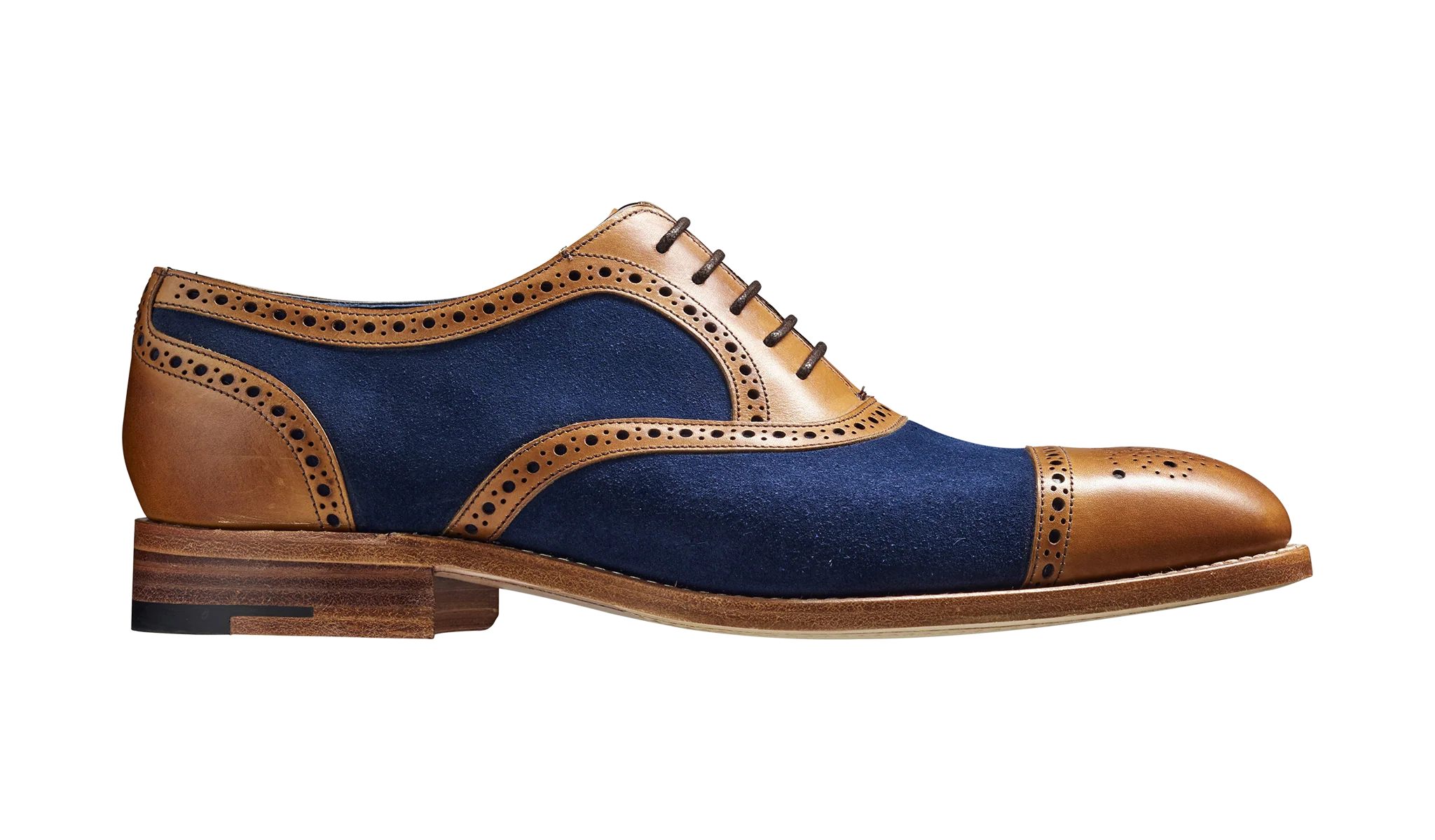 Hursley - Cedar Calf / Navy Suede - Image 2
