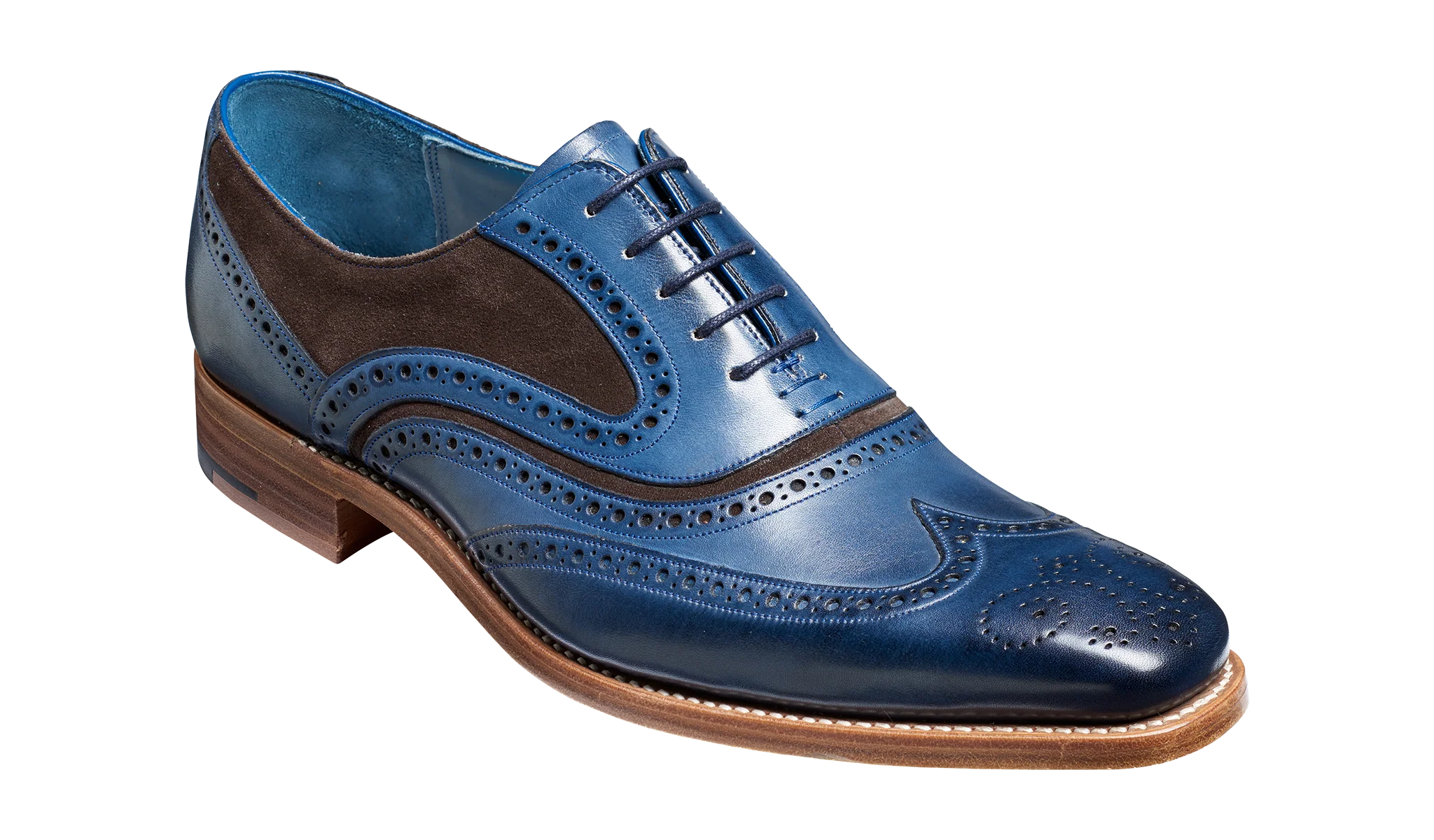 McClean - Navy Hand Painted / Choc Suede