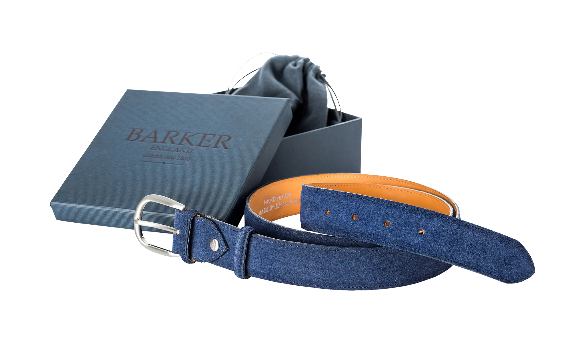 Plain Belt - Blue Suede