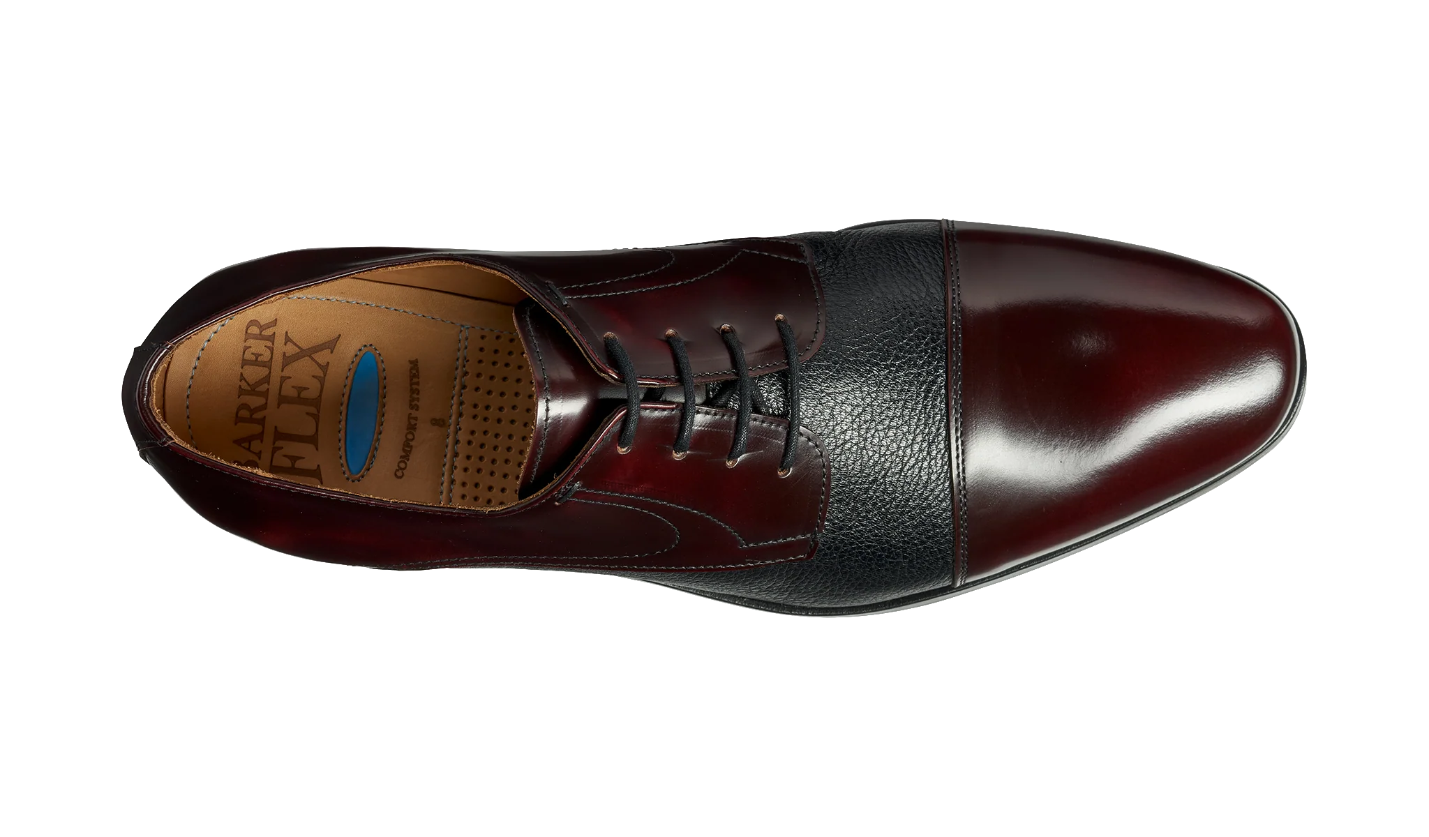 Southwold - Burgundy Hi-Shine / Black Deerskin - Image 3